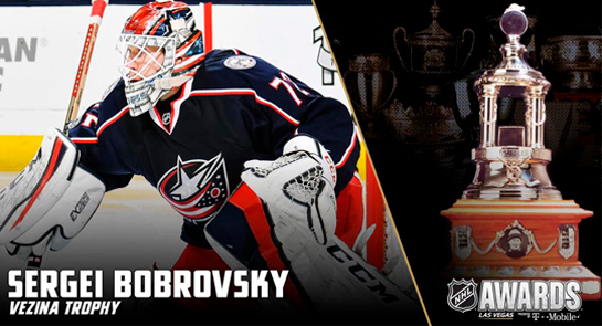 Сергей Бобровский — лучший вратарь НХЛ сезона 2016/17!