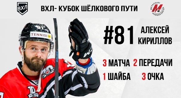 Алексей Кириллов — лучший защитник недели ВХЛ