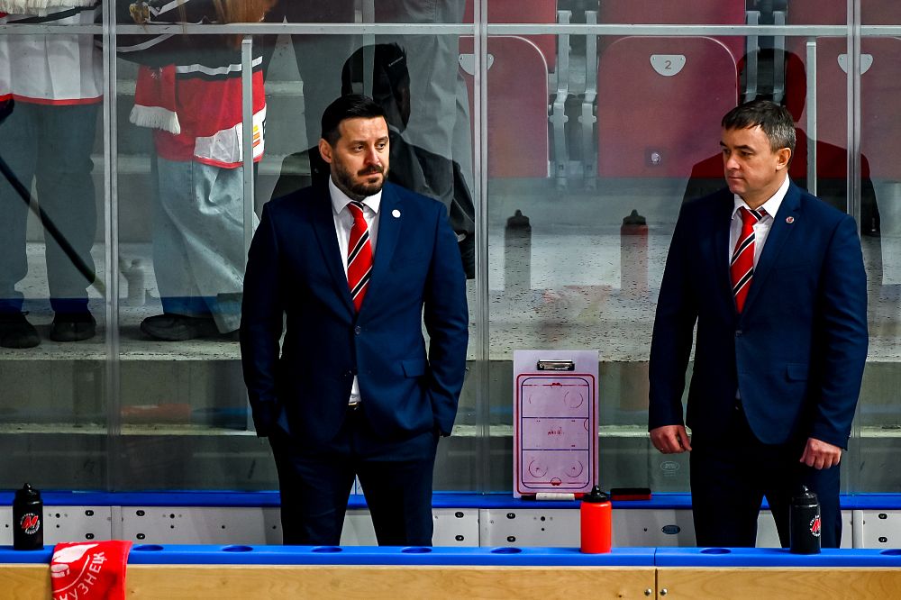 «Металлург» - «Югра» - 4:0. Пресс-конференция. Виктор Александров, Виктор Костюченок 